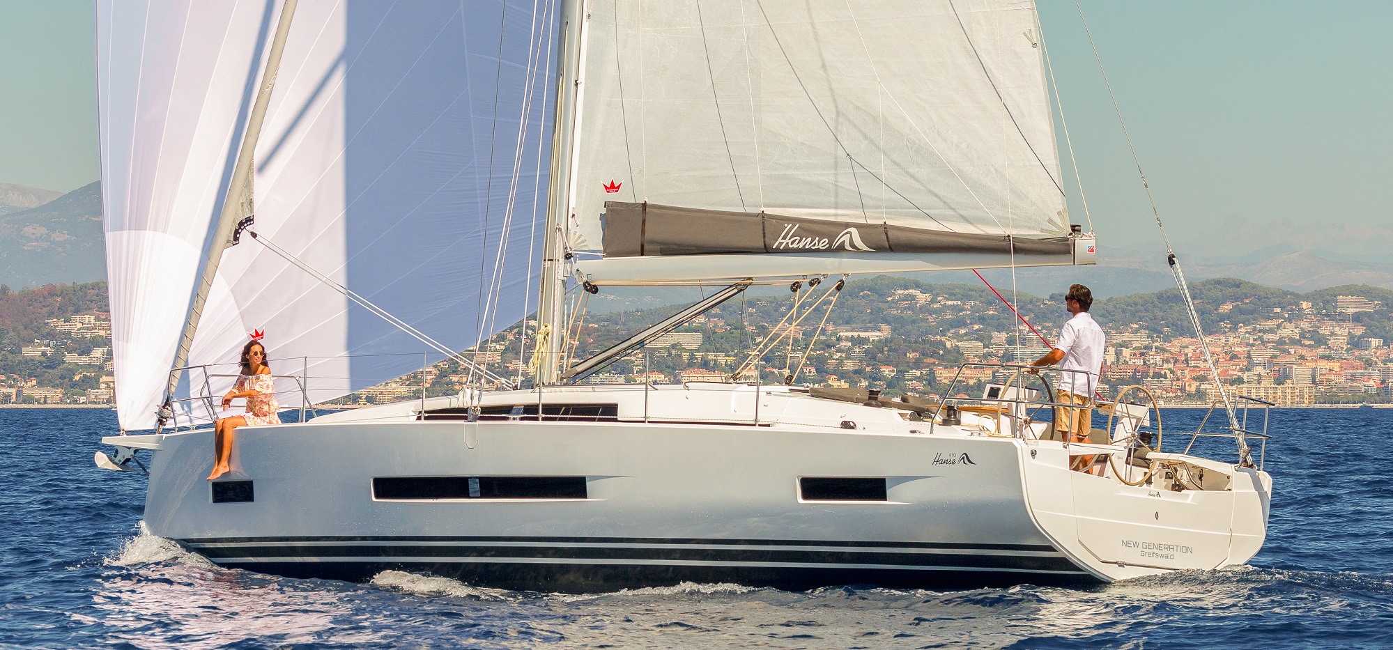 Experience sustainable sailing excellence with the Hanse 410